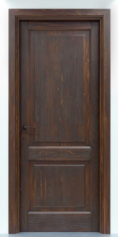 porta interna in legno massello sabbiata anticata