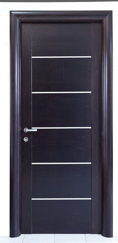 porta interna moderna in legno massello