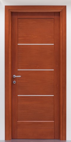 porta interna moderna in legno massello