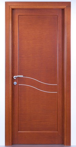porta interna moderna in legno massello