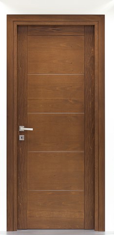 porta interna moderna in legno massello