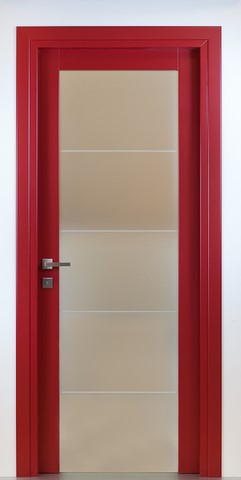 porta interna moderna in legno massello