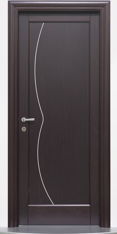 porta interna moderna in legno massello