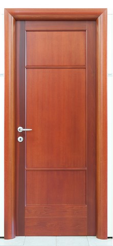 porta interna moderna in legno massello