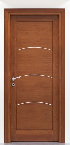 porta interna moderna in legno massello