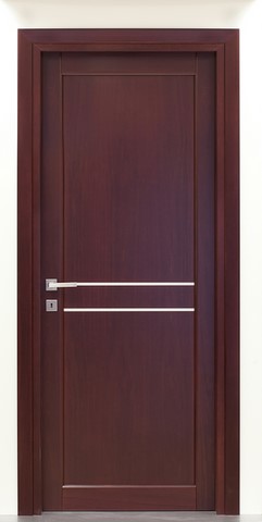 porta interna moderna in legno massello