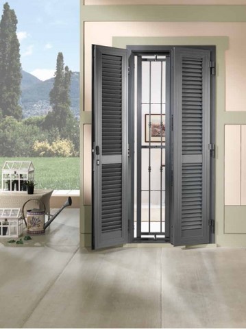 grata di sicurezza e persiana blindata porta