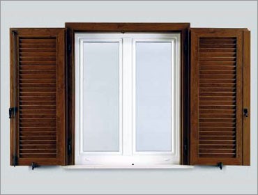 finestra e persiana in pvc