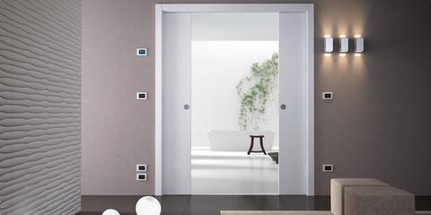 controtelai per porte a scomparsa scorrevoli interno muro per intonaco e cartongesso