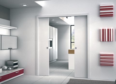 controtelai per porte a scomparsa scorrevoli interno muro per intonaco e cartongesso