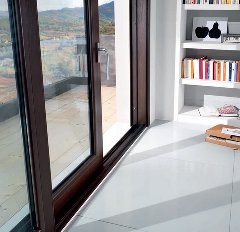 scorrevole alzante legno alluminio